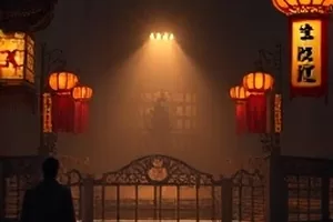 剧集《猎户座邮差》画面，夜色中的邮车与远山