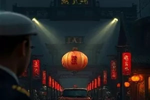 剧集《深蓝回声》画面，深空探测船内部的环形走廊
