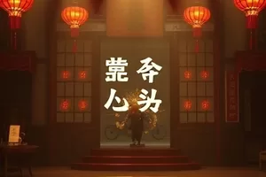 剧集《七日钟摆》画面，雨夜钟楼与台阶上的警灯
